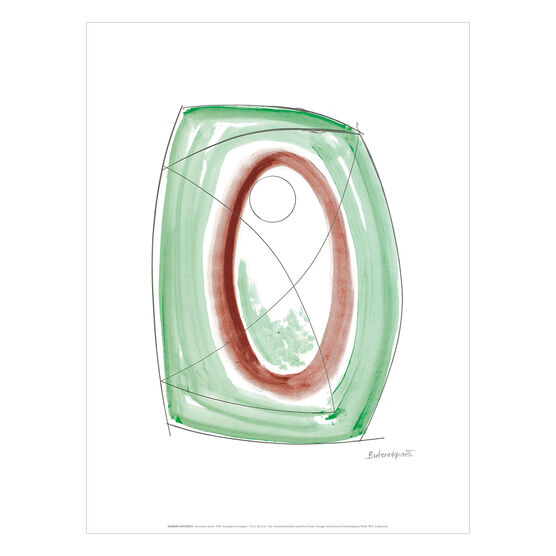 Barbara Hepworth November Green exhibition print